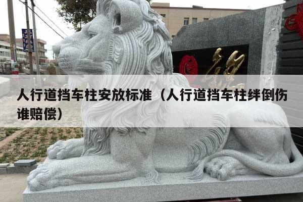 人行道擋車柱安放標(biāo)準(zhǔn)(人行道擋車柱絆倒傷誰賠償)