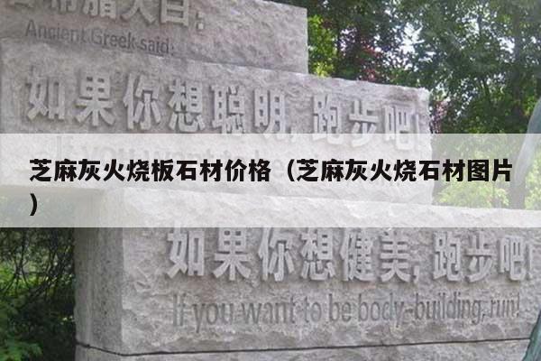 芝麻灰火燒板石材價(jià)格(芝麻灰火燒石材圖片)