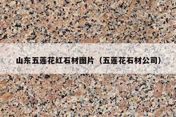 山東五蓮花紅石材圖片(五蓮花石材公司)