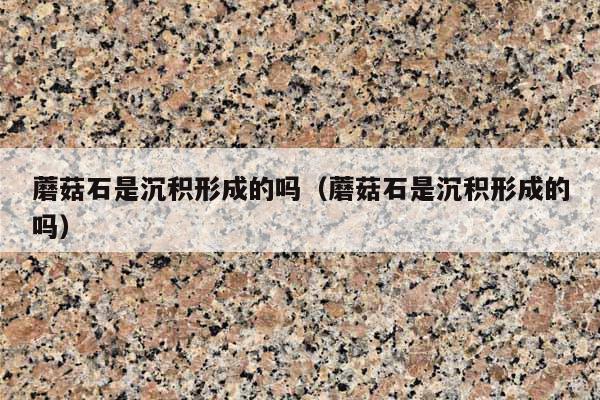 蘑菇石是沉積形成的嗎(蘑菇石是沉積形成的嗎)