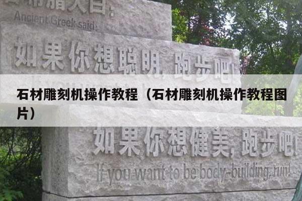 石材雕刻機(jī)操作教程(石材雕刻機(jī)操作教程圖片)